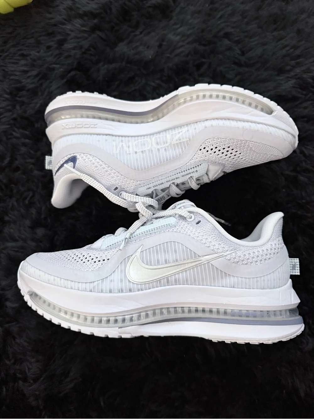 Nike Air max premium Women's White/Light Gray,blue Running Shoes size 7.5